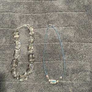 Two beautiful necklaces. One by Leslie Danzis.